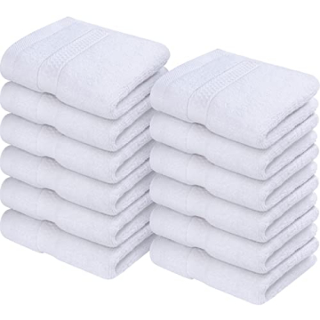 Utopia Towels [12 Pack Premium Wash Cloths Set (12 x 12 Inches) 100% Cotton Ring Spun, Highly Absorb...