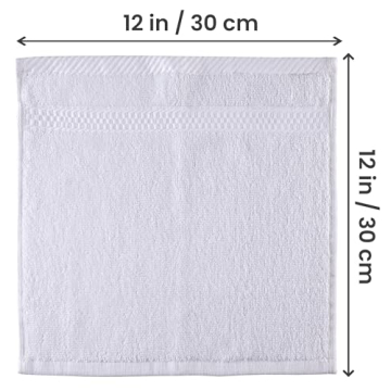 12 Pack Premium Cotton Washcloths - Utopia Towels
