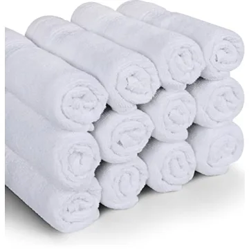 12 Pack Premium Cotton Washcloths - Utopia Towels