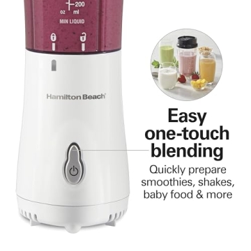 Hamilton Beach Portable Blender 300W BPA Free Dishwasher Safe