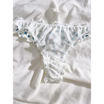 COZYEASE Women's Floral Print Low Rise Panty 5 Pack