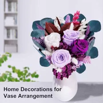 Flowers Gifts for Her, Flowers for Delivery, Preserved Roses Bouquets, Purple Roses, Birthday Gifts for Women, Mothers Day Flowers for Mom