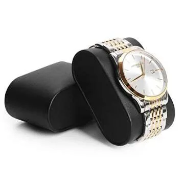 BEWISHOME Watch Box Organizer with Valet Drawer - Real Glass Top, Metal Hinge, Large Holder, Black Carbon Fiber Faux Leather - 10 Slots Watch Storage Case Jewelry Box for Men SSH14C