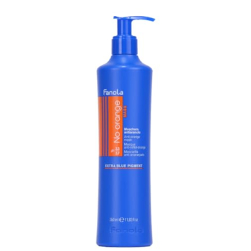 Fanola No Orange Mask - Blue Color Depositing Treatment for Dark Tones, Removes Brassiness from Colo...