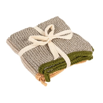 Creative Co-Op Cotton Dish Cloth Set of 2 for Stylish Kitchens