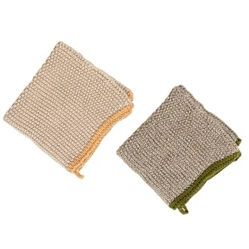 Creative Co-Op Cotton Dish Cloth Set of 2 for Stylish Kitchens