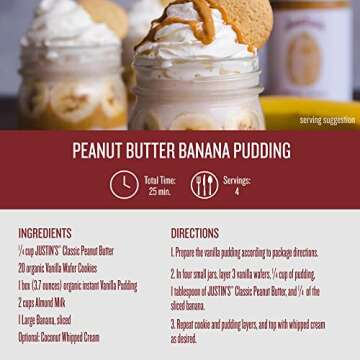 JUSTIN'S Classic No Stir Peanut Butter - Gluten-Free