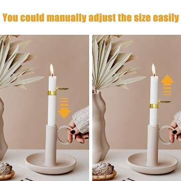 JOJOCY 10PCS Automatic Candle Snuffer - Elegant & Safe