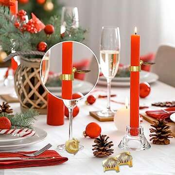 JOJOCY 10PCS Automatic Candle Snuffer - Elegant & Safe