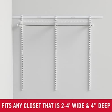 Rubbermaid Adjustable Closet Kit for Maximum Storage
