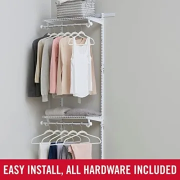 Rubbermaid Adjustable Closet Kit for Maximum Storage