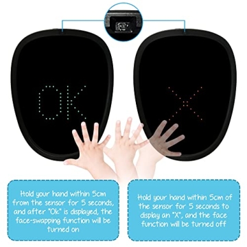 Kids Gesture Sensing LED Mask for Costume Parties