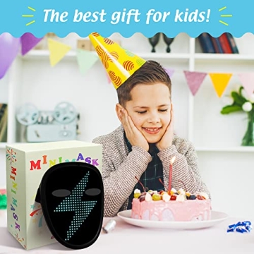 Kids Gesture Sensing LED Mask for Costume Parties