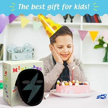 Kids Gesture Sensing LED Mask for Costume Parties