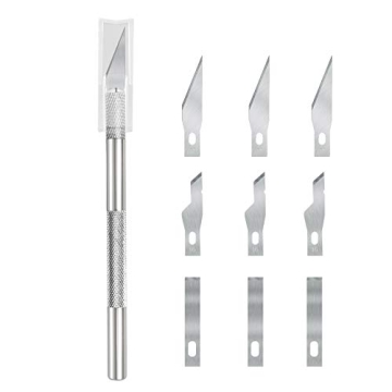 Aipker Craft Knife Set with 10 Blades for Convenient Cutting