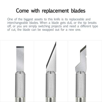 Aipker Craft Knife Set with 10 Blades for Convenient Cutting