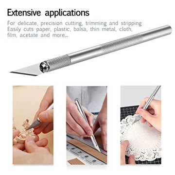 Aipker Craft Knife Set with 10 Blades for Convenient Cutting