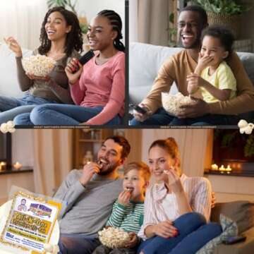 10oz Popcorn Machine Popcorn Packets - All-in-One Movie Theater Style Popcorn Kernels, Salt, and Oil Packs by Great Northern Popcorn (24 Case)