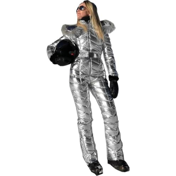 Aurgelmir Women Winter Ski Suit with Fur Collar for Adventure