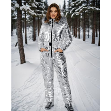 Aurgelmir Women Winter Ski Suit with Fur Collar for Adventure