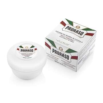Proraso Shaving Soap in a Bowl, Sensitive Skin, 5.2 Oz