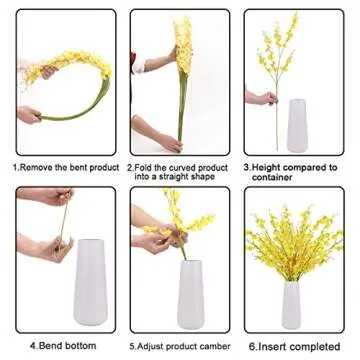 BOMAROLAN Silk Fake Orchids for Home and Event Decor