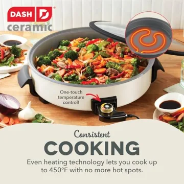 Dash Family Size 14" Skillet for Easy Cooking