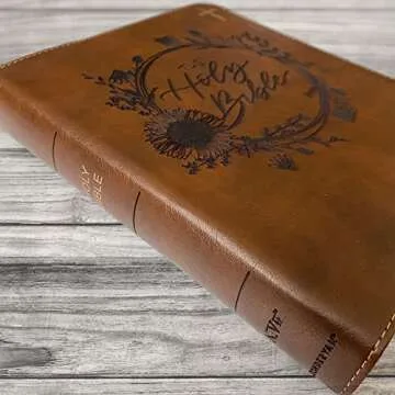 Hand Lettered and Laser Engraved NIV Journaling Bible, Personalized Gift, Custom Name Engraving Available