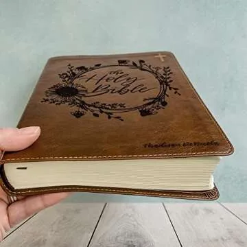 Hand Lettered and Laser Engraved NIV Journaling Bible, Personalized Gift, Custom Name Engraving Available