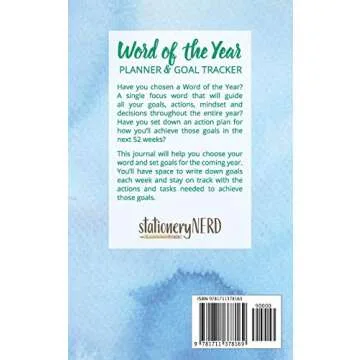 Word of the Year Planner and Goal Tracker: INTENTIONAL – Stride purposefully in the direction of y...