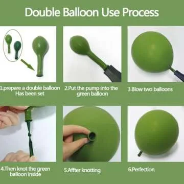 Double Stuffed Olive Green Balloon Garland for Events