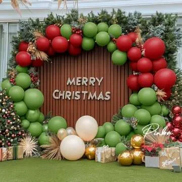 Double Stuffed Olive Green Balloon Garland for Events