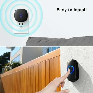 Wireless Doorbell with 58 Chimes & 1000Ft Range