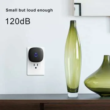 Wireless Doorbell with 58 Chimes & 1000Ft Range