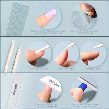 FANDAMEI Press on Nails, 24 Colors 576PCS Press on Nails Short, Matte Glossy Press on Nails Short Square. Glitter Press on Nails Short Round. Natural Fit Lightweight Fake Nails Natural for Nail Art