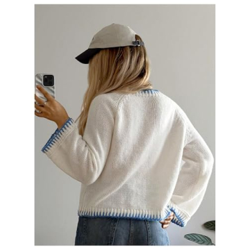 SHENHE Women's Oversized Graphic Pullover Sweater Soft Cute