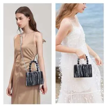 Jessie Acrylic Evening Clutch Handbag for Women