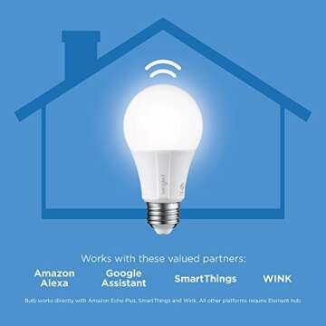Sengled Zigbee Smart Bulb, Smart Hub Required, Works with SmartThings and Echo with built-in Hub, Vo...