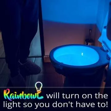 LED Toilet Bowl Night Light with Motion Sensor