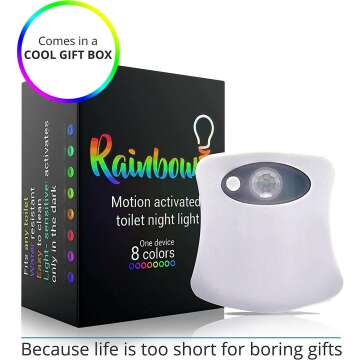 LED Toilet Bowl Night Light with Motion Sensor