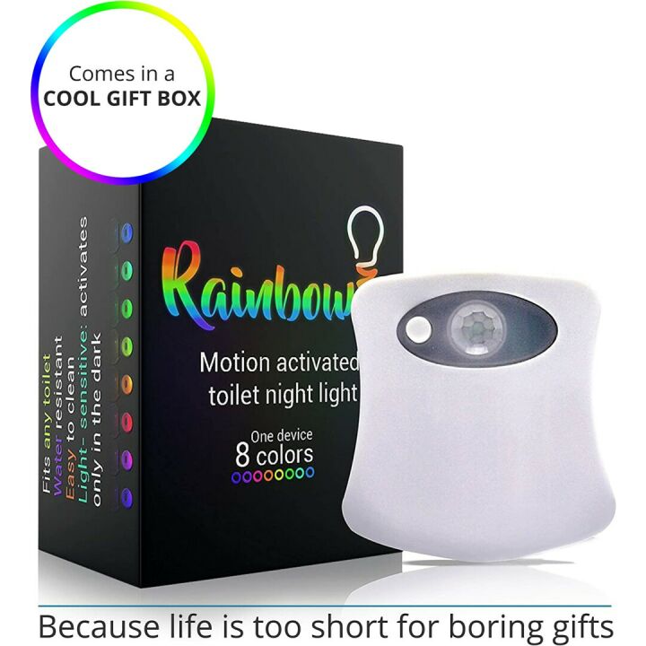 LED Toilet Bowl Night Light with Motion Sensor