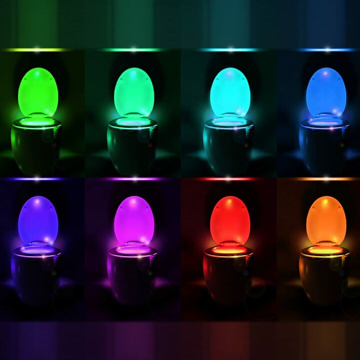 LED Toilet Bowl Night Light with Motion Sensor