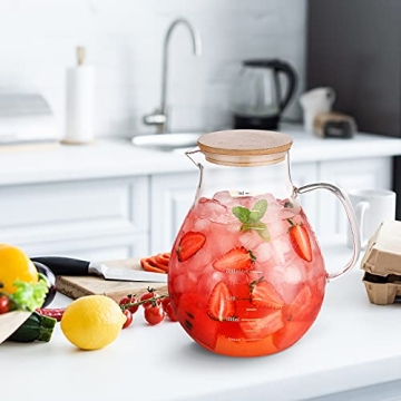 95 Ounce Glass Pitcher for Iced Tea and Juice Serving