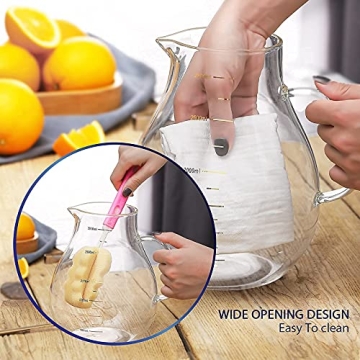 95 Ounce Glass Pitcher for Iced Tea and Juice Serving