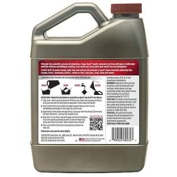 CRC Evapo-Rust, Heavy-Duty Rust Remover, Reusable, Acid-Free, Non-Corrosive, Water-based, 32 oz, Rem...