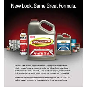 CRC Evapo-Rust, Heavy-Duty Rust Remover, Reusable, Acid-Free, Non-Corrosive, Water-based, 32 oz, Removes Rust to Bare Metal