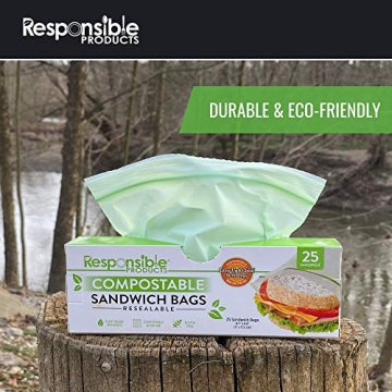 Eco-Friendly Compostable Sandwich Zip Bags for Storage