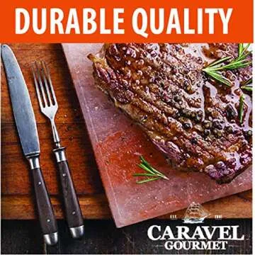 Caravel Gourmet Himalayan Salt Block - Cooking Slab for Cooking, Grilling, Serving and Seasoning - F...