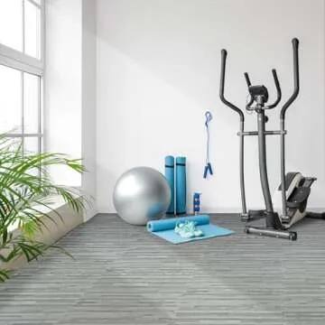 Sorbus 48 Sq. Ft. Comfortable Wood Grain Floor Tiles