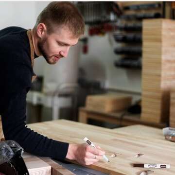 Katzco Furniture Repair Kit Wood Markers - Set of 34 - Markers and Wax Sticks with Sharpener - for S...